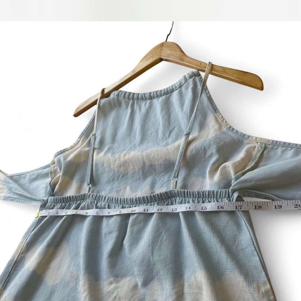 Cloth & Stone | Anthropologie Tie-Dye Swing Mini Dress In Blue Motif Size M - Picture 6 of 8